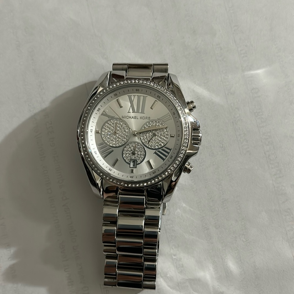 Michael Kors stainless steel diamond watch